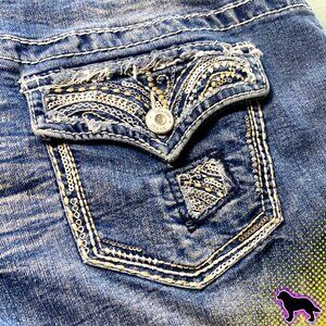 Vanity Jean Shorts Original Premium Collection Size 29 Embellished Low-Rise